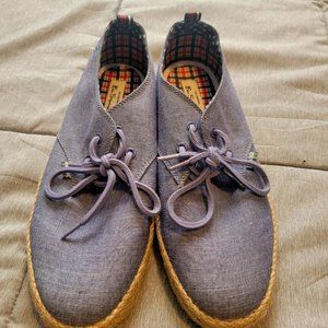 Ben Sherman Blue Canvas/Hemp Shoes